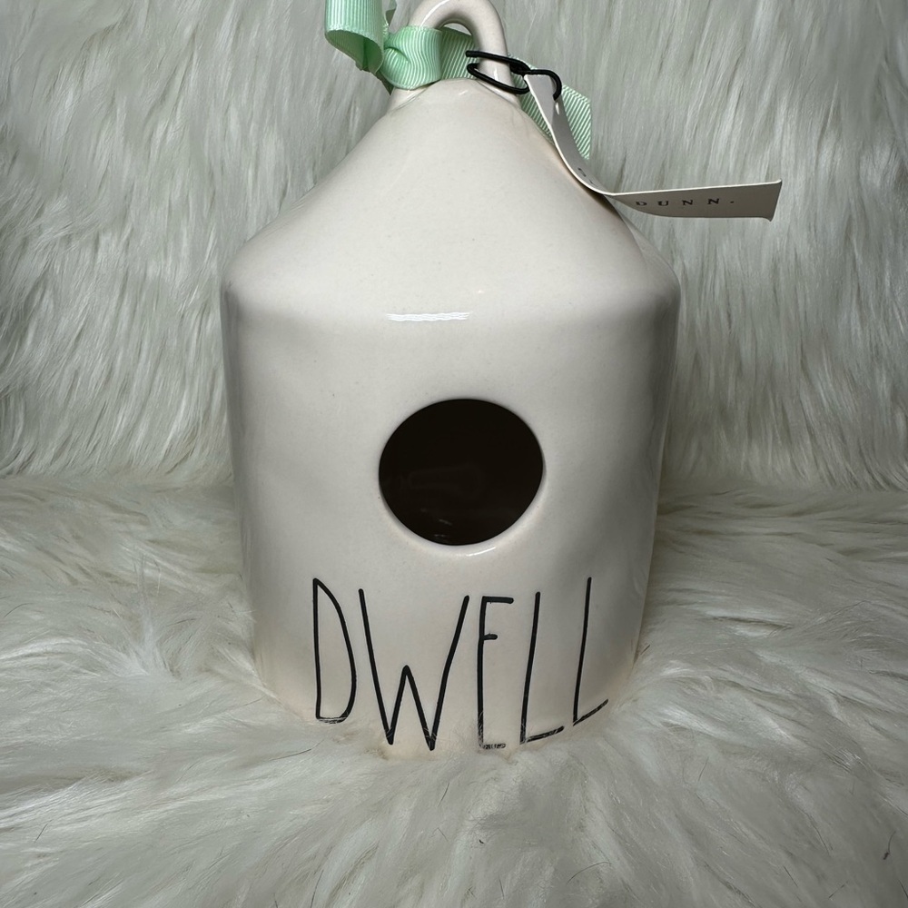 Rae Dunn DWELL Birdhouse with Butterfly on back